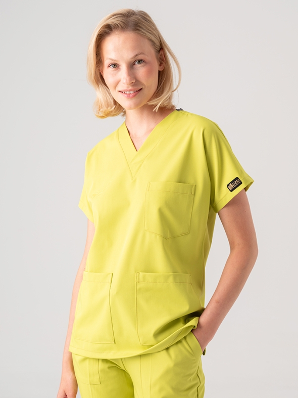 Neon Green Dr. Greys Doctor Nurse Medical Scrubs Set Best Lycra Fabric
