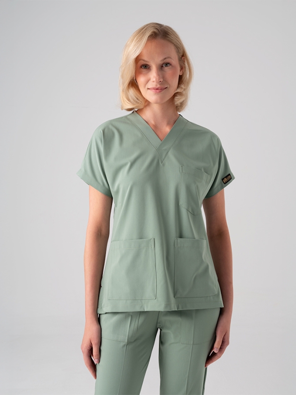 Mint Yeşili Dr. Greys Doktor Hemşire Medikal Scrubs Takım Best Likralı Kumaş