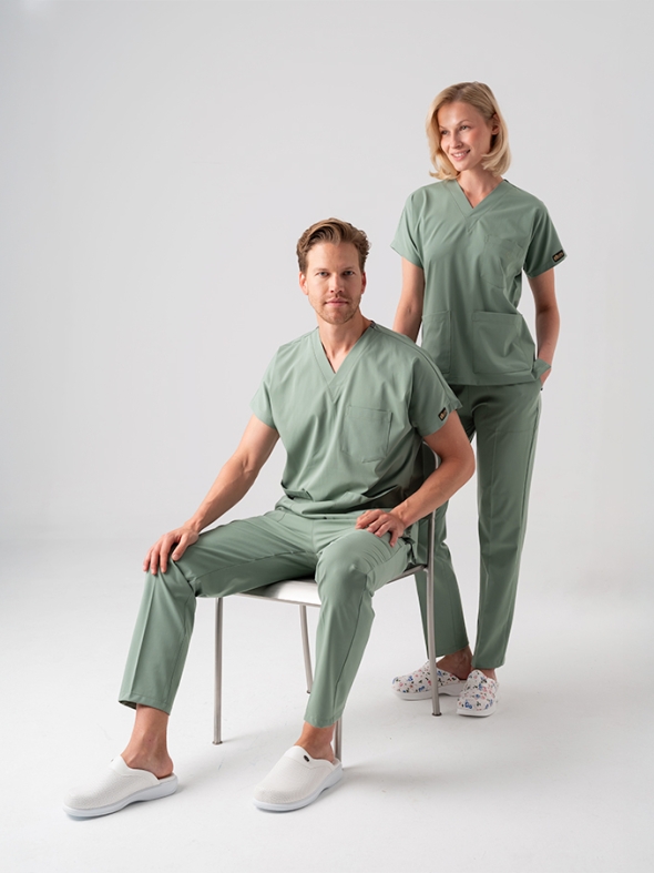 Mint Green Dr. Greys Doctor Nurse Medical Scrubs Set Best Lycra Fabric
