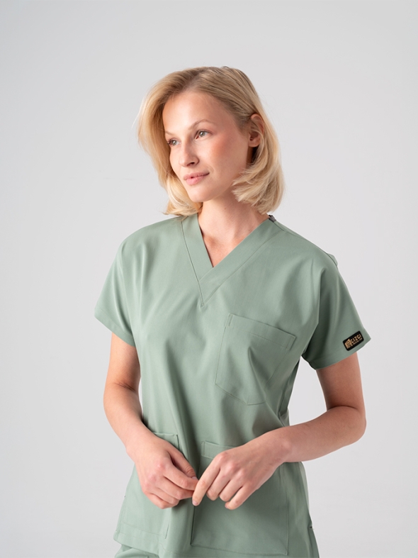 Mint Yeşili Dr. Greys Doktor Hemşire Medikal Scrubs Takım Best Likralı Kumaş