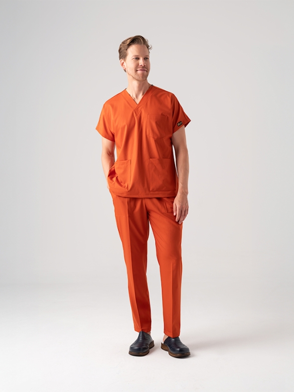 Кирпичный Dr. Greys Медицинский Костюм (Хирургический) для Врачей и Медсестер Лучшая лайкровая ткань