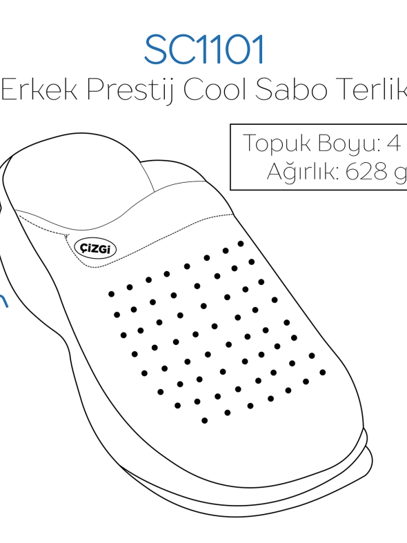 Темно-синий Мужские Доктор Медбрат Медицинские Сабо Prestige Cool