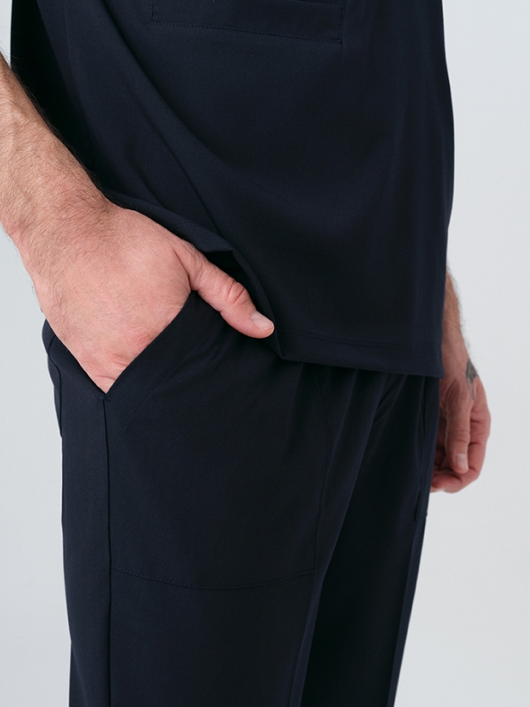 Темно-синий Медицинский Костюм Cool для Врачей и Медсестер Лучшая лайкровая ткань