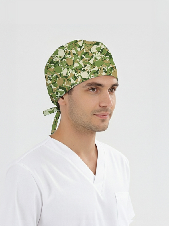 Asi Kamuflaj Desenli Bone (Cotton Likra Kumaş)