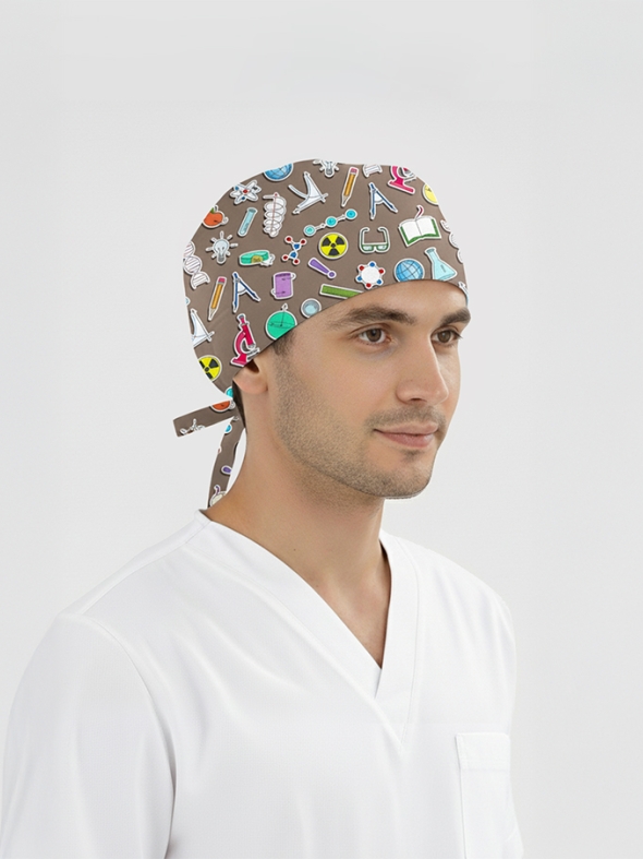 Keşif Vadisi Desenli Bone (Cotton Likra Kumaş)