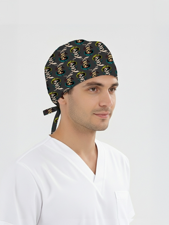 Korsan Desenli Bone (Cotton Likra Kumaş)