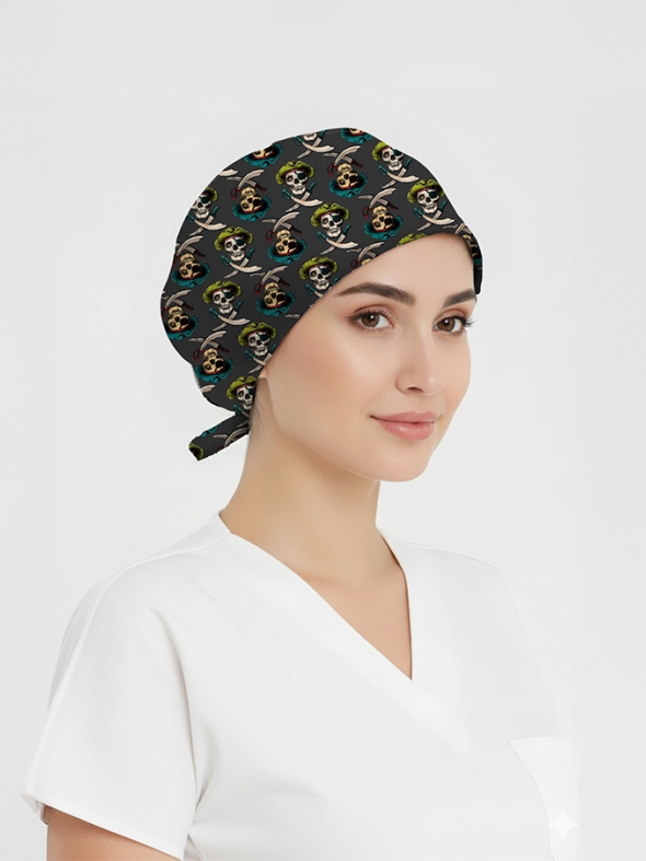 Korsan Desenli Bone (Cotton Likra Kumaş)