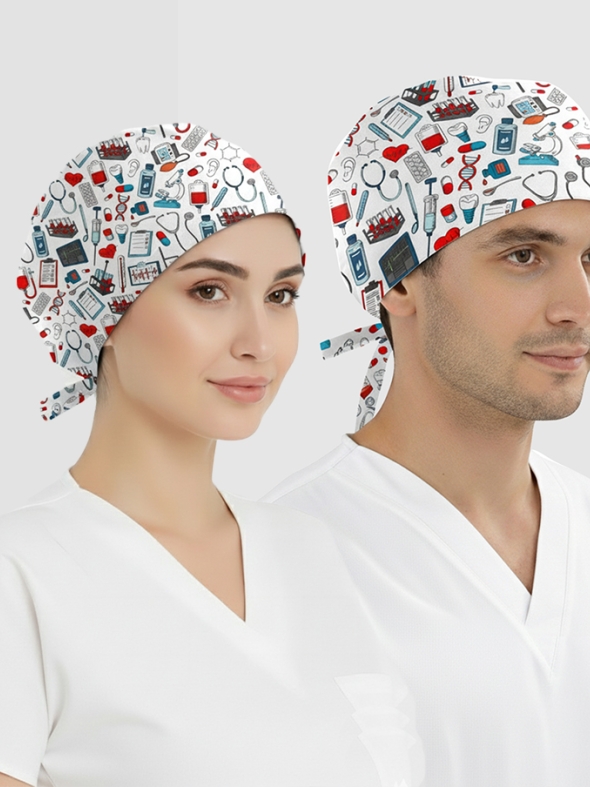 Medikal Desenli Bone (Cotton Likra Kumaş)