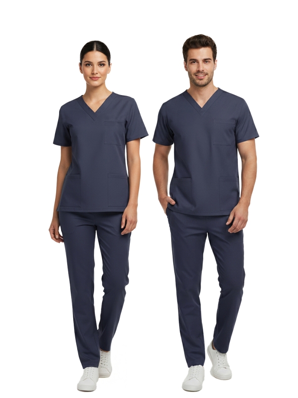 Patriot Blue Dr. Greys Medical Scrubs Set – Luxury Stretch Fabric