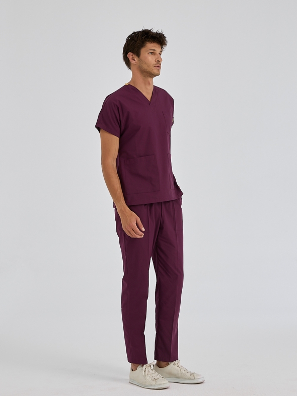 Mürdüm Dr. Greys Doktor Hemşire Medikal Scrubs Takım Terikoton Kumaş