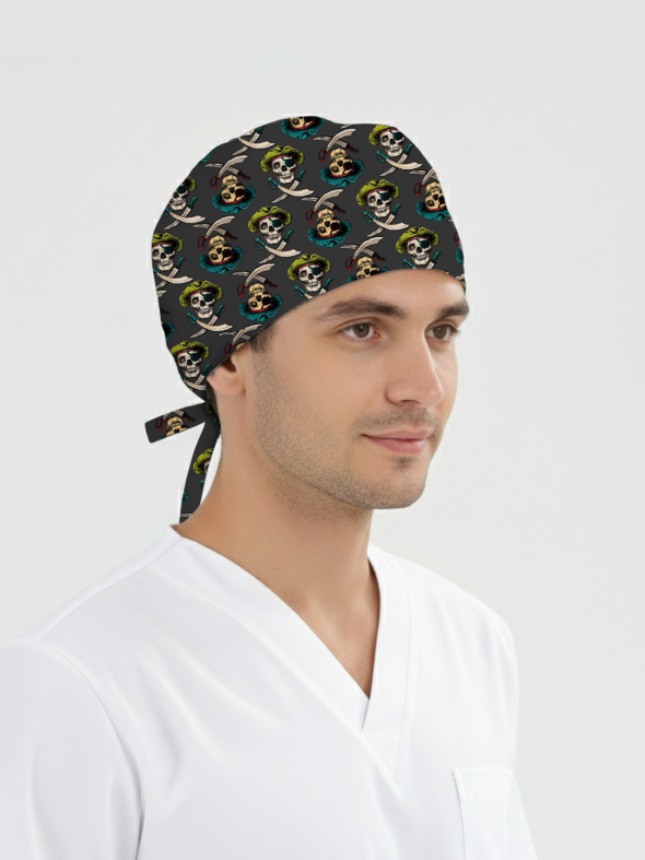 Korsan Desenli Bone (Cotton Likra Kumaş)