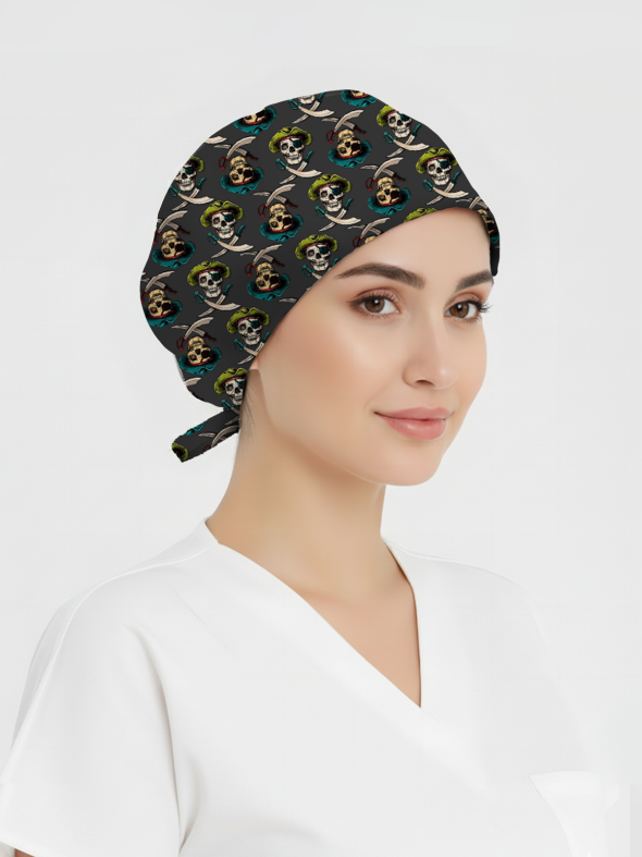 Korsan Desenli Bone (Cotton Likra Kumaş)