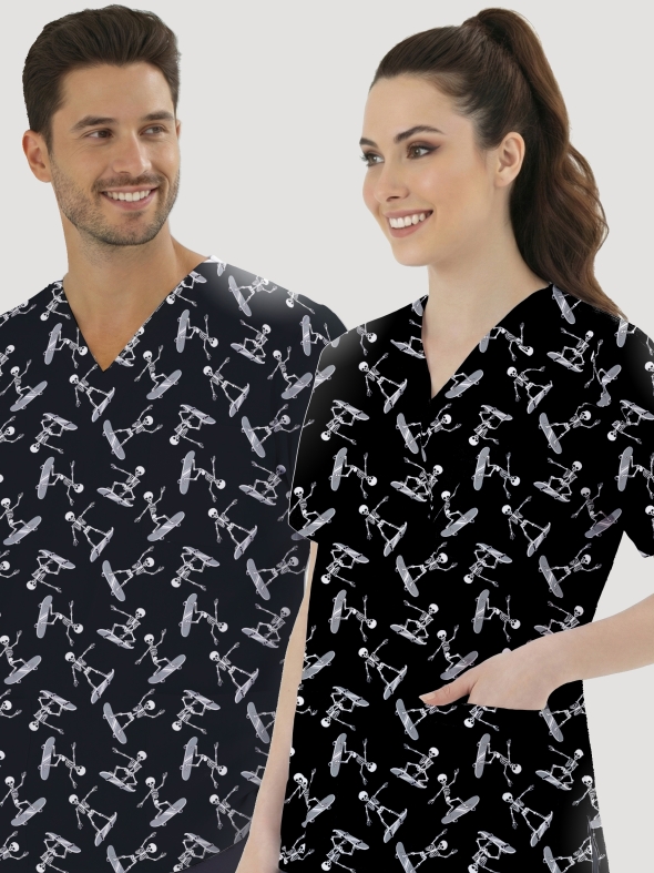 Kayan Ruhlar Desenli Tek Üst (Cotton Likra Kumaş)