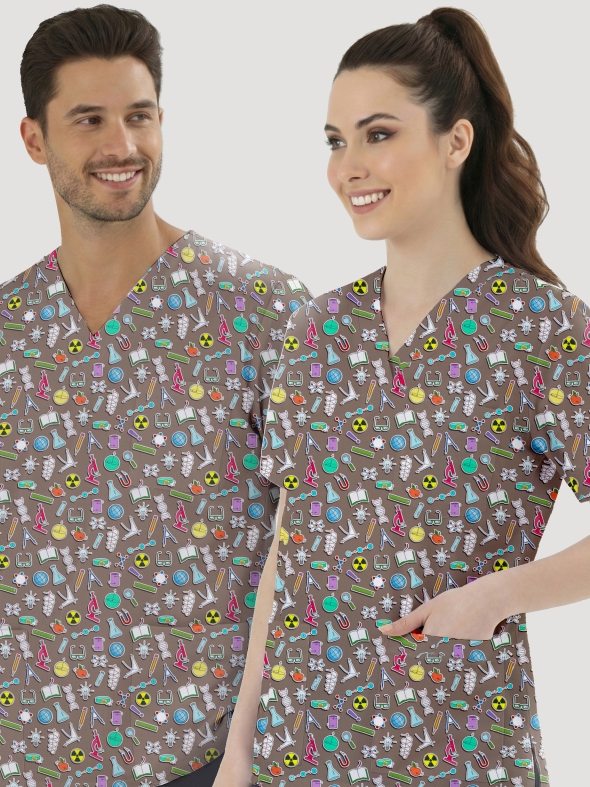 Keşif Vadisi Desenli Tek Üst (Cotton Likra Kumaş)