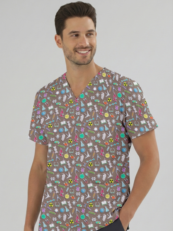 Keşif Vadisi Desenli Tek Üst (Cotton Likra Kumaş)