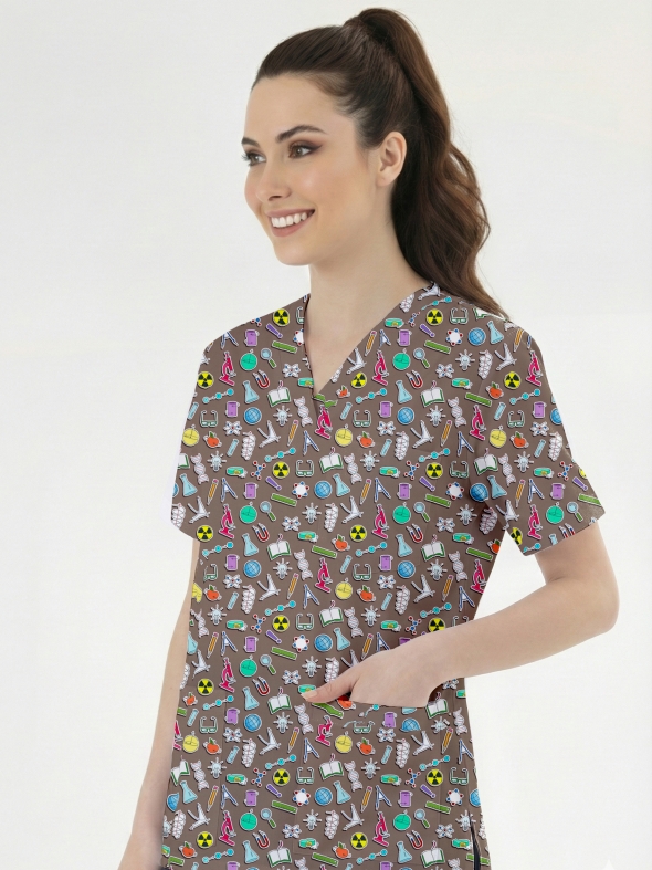 Keşif Vadisi Desenli Tek Üst (Cotton Likra Kumaş)