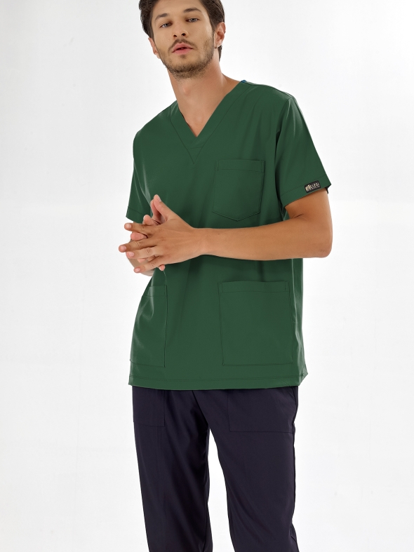 Avcı Yeşili Silva Lüks Likralı Tek Üst