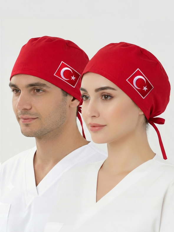 Türkiye -Kırmızı Nakışlı Klasik Boneler