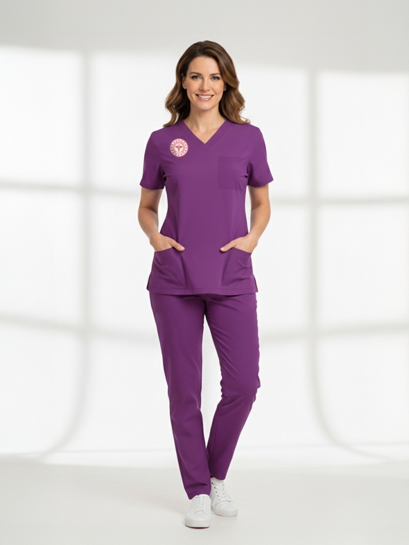 Ebe Forması Scrubs Likralı Takım Sağlık Bakanlığı Uyumlu-Byzantium