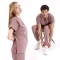 Dusty Rose Jogger Doctor Nurse Medical Scrubs Set Luxury Lycra Fabric