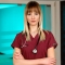 Bordo Dr. Greys Doktor Hemşire Medikal Scrubs Takım Terikoton Kumaş