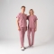 Dusty Rose Dr. Greys Doctor Nurse Medical Scrubs Set Best Lycra Fabric