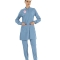 Alaskan Blue Modest Medical Scrubs Set for Female Doctors – Stretch Fabric